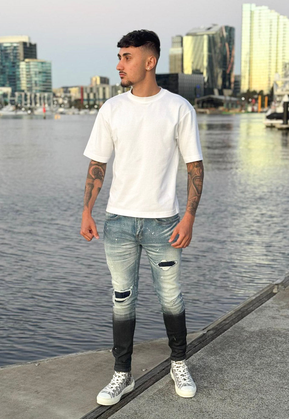 Gradient Blue Slim Jeans