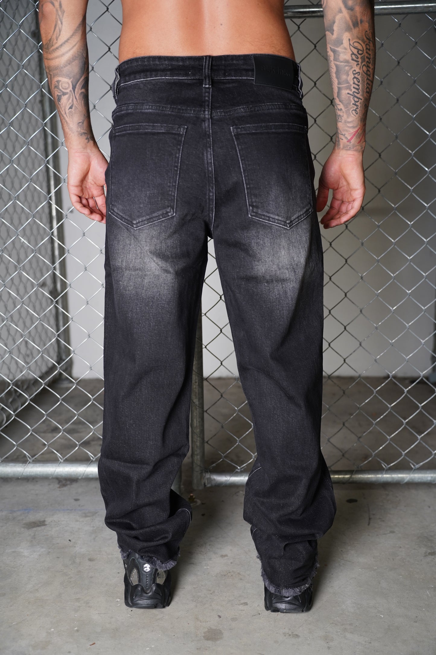 Ash Grey Baggy Jeans