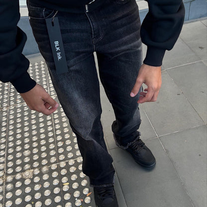 Ash Grey Baggy Jeans