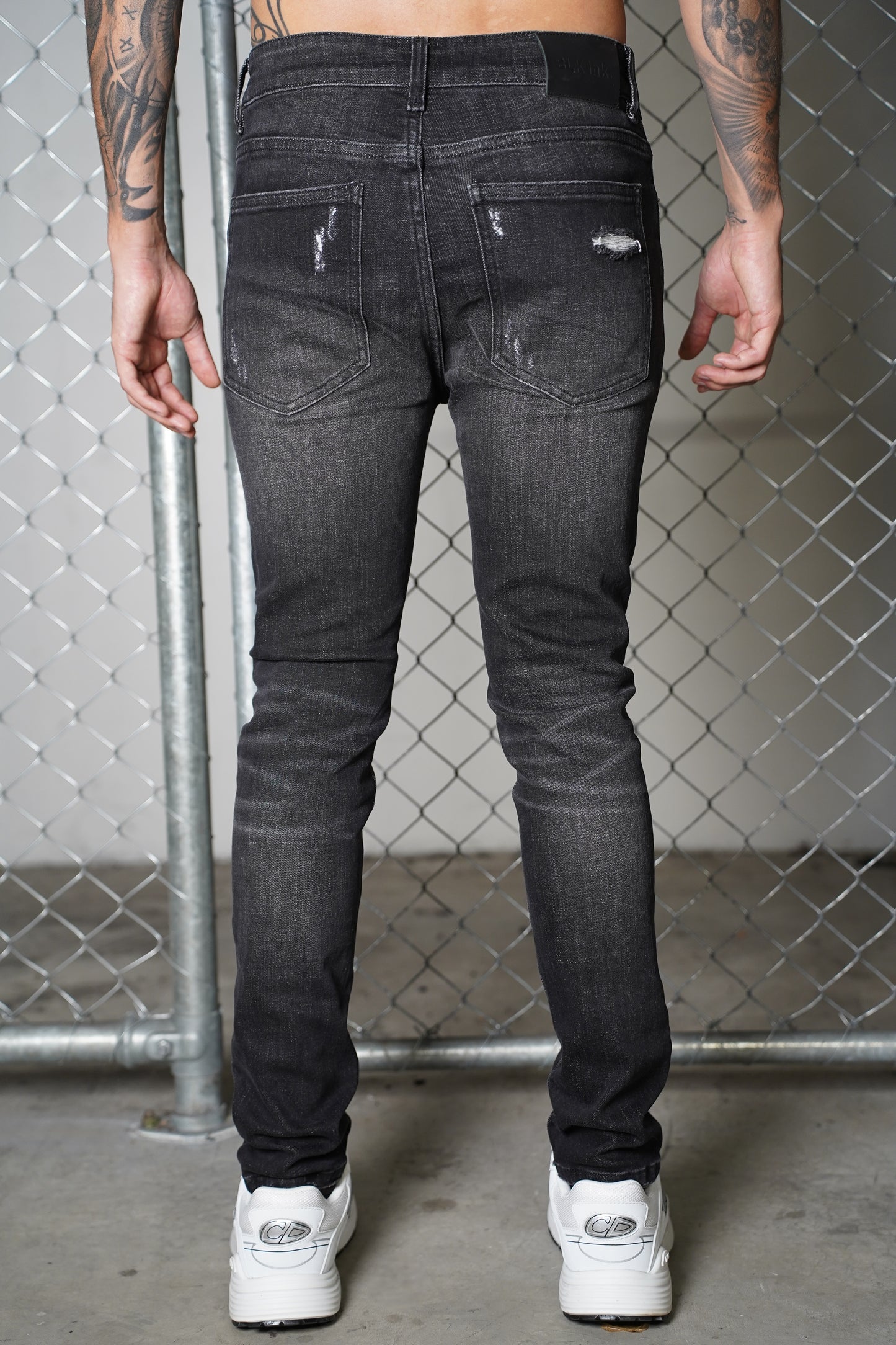 Metal Grey Slim Jeans