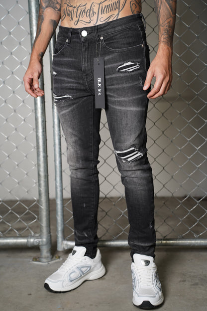 Metal Grey Slim Jeans