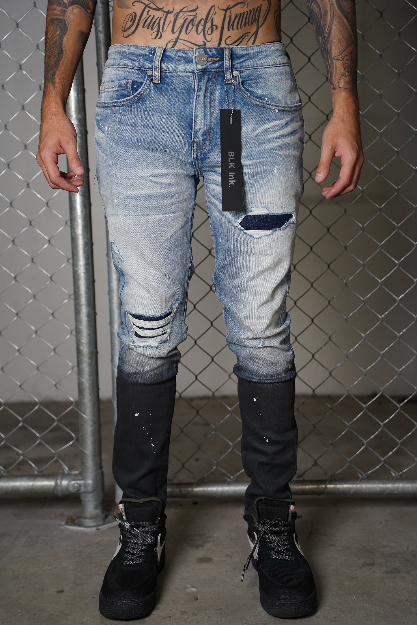 Gradient Blue Slim Jeans