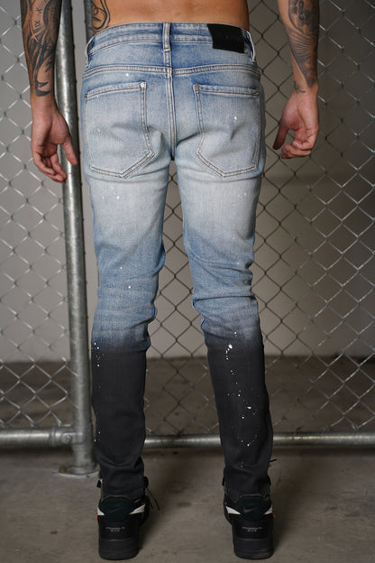 Gradient Blue Slim Jeans