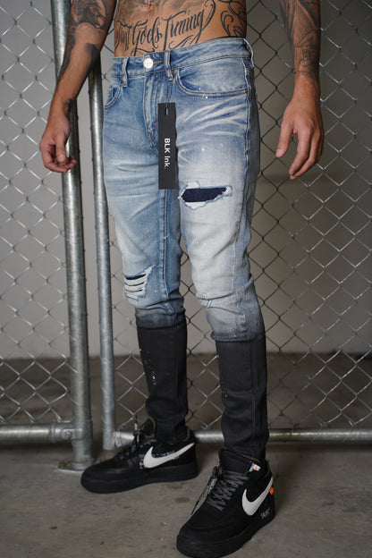Gradient Blue Slim Jeans