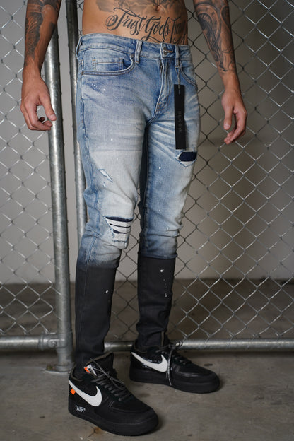 Gradient Blue Slim Jeans
