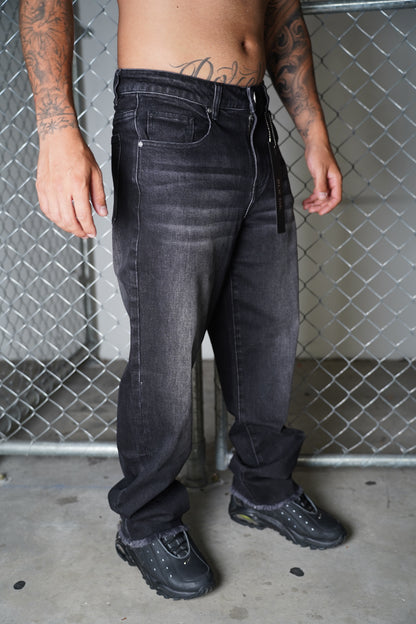 Ash Grey Baggy Jeans